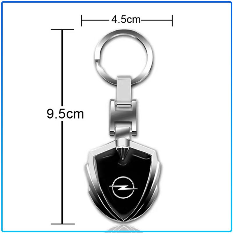 1Pcs 3D Metal Alloy Car Keychain Emblem Badge Accessories For Opel crosa d astra h insignia astra j zafira b mokkaastra vivaro astra g