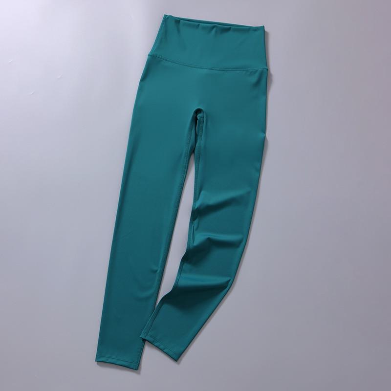 Seamless Solid Casual Slim Fit Yoga Leggings Pants Women High Waist Sports Tight Yoga Pants Women Push Up Running Training Fitness Legging Pants 25579