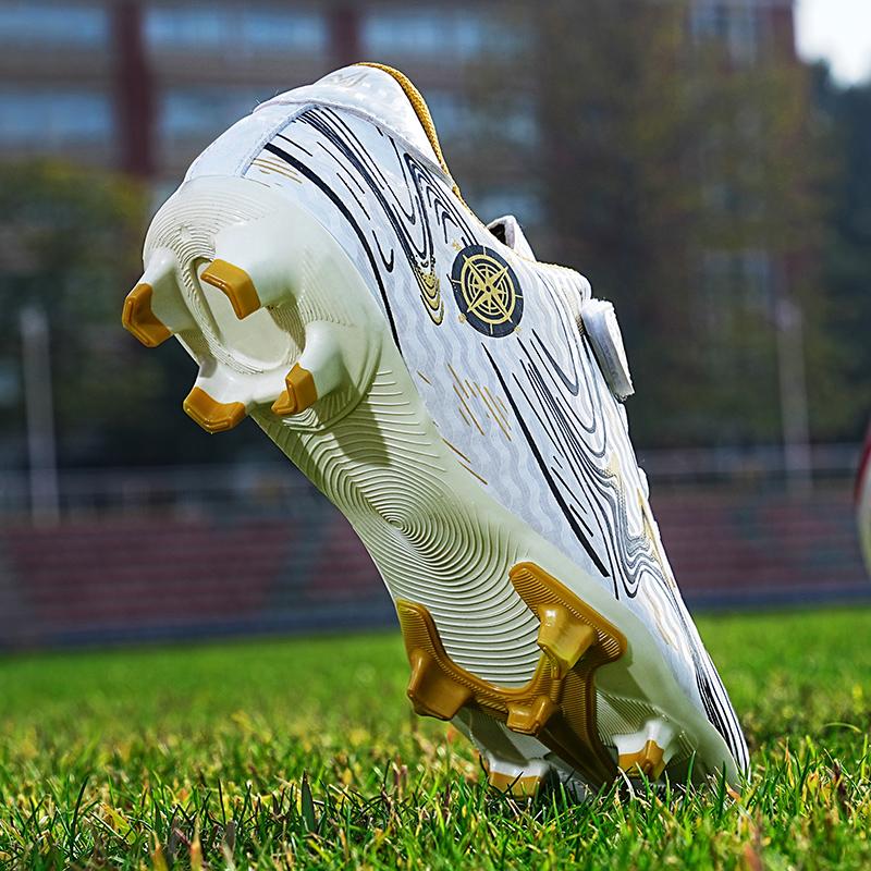 Football Shoes 28-39 Children's Football Boots Children's M Ic Stickers Strap Plastic Nail Football Shoes