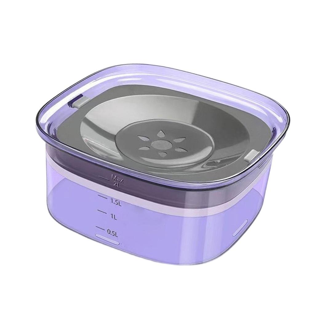 Pet Water Drinker Large Bowl Slow Feeder Spillproof Drinking Bowl for Dog and Cat Multiple Pet Households