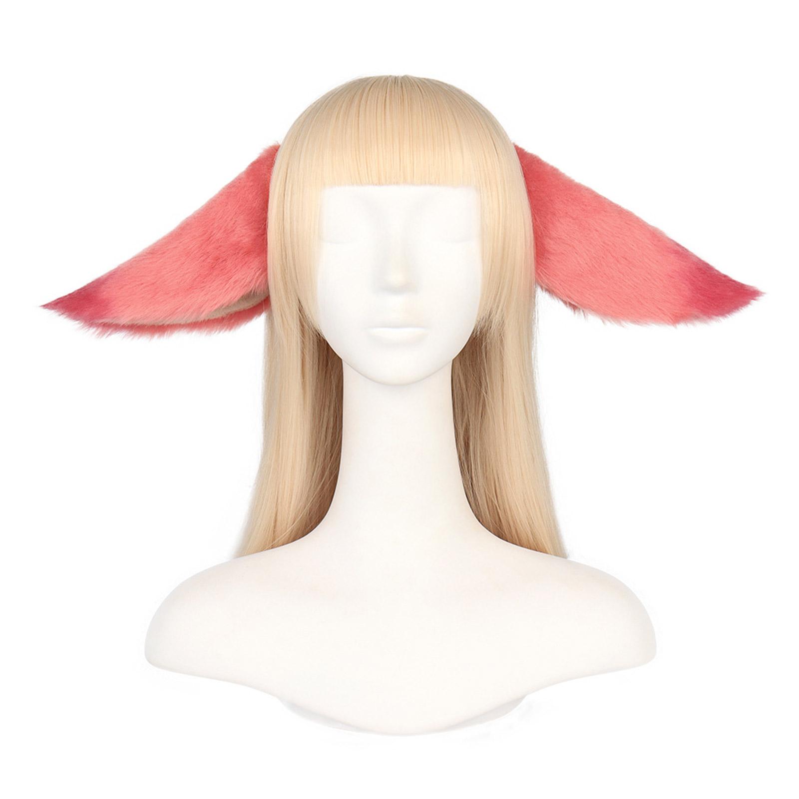 

Прекрасный обруч для волос в форме ушек лисички, милый держатель для волос, головной убор для косплея персонажа, для подростков, для женщин розовый