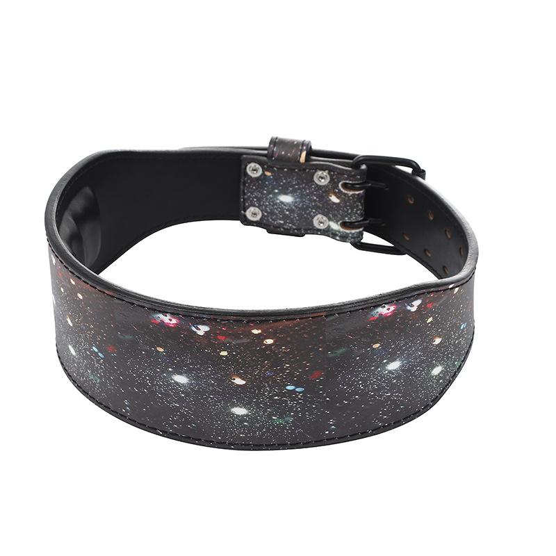 Black Starry Sky Vzpírání Fitness pás+síla Vzpírací pás+hluboký dřep Hard Pull Ochrana pasu Fitness vybavení