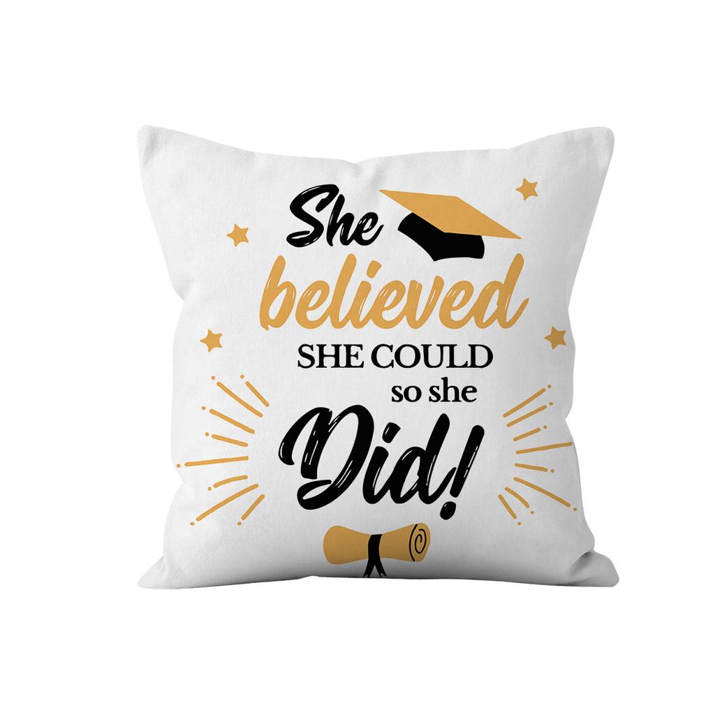 New Graduation Season Series Pillow Covers for Starting Graduation Gifts Home Sofa Decoration Pillow Cushion Cover