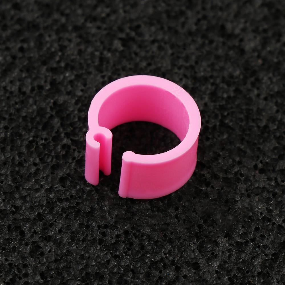 100 Pcs Colorful Bird Animal Leg Band Rings Clip Poultry