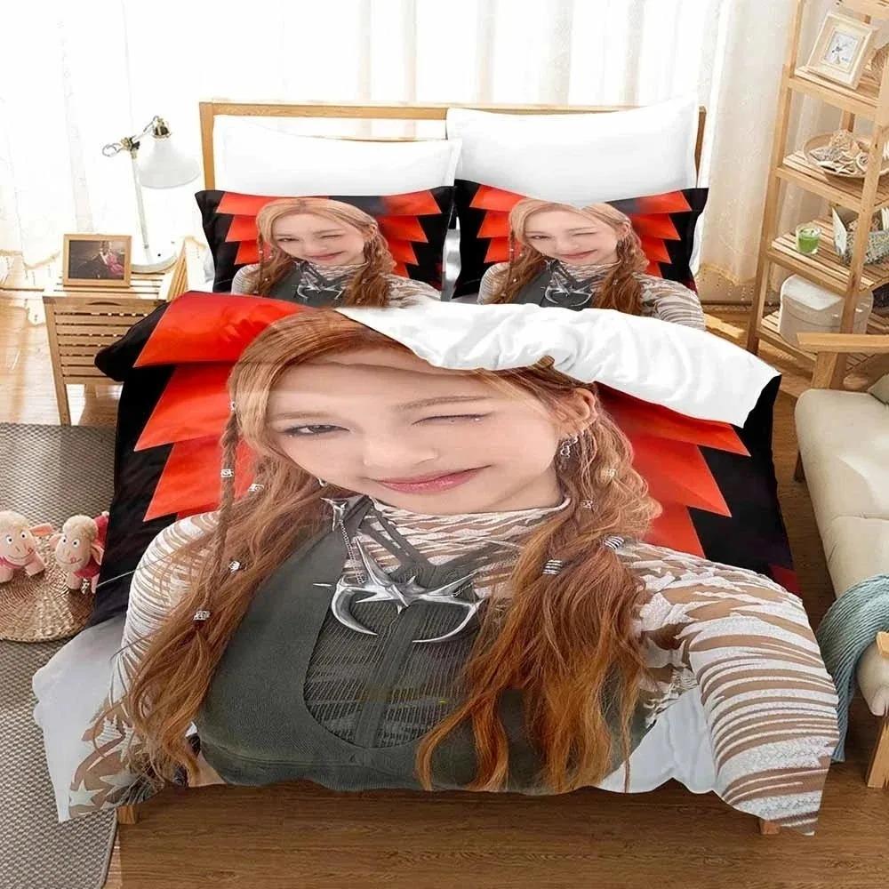 Kpop Babymonster Bedding Set Duvet Cover Bed Set Quilt Cover Pillowcase Comforter King Queen Size Boys Adult Bedding Set