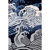 Hamawen Sample Tenugui Wave Navy 34cm X 90cm