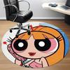 Powerpuff Girls Office Round Area Rug,  Under Office Chairs Bedroom Living Room Home Decor a0908198