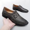 Fashion Hot Sale Men's Slip on Flats Genuine Leather Loafers Lightweight Casual Shoes Non Slip Soft Sole Walking Shoes Comfy Moccasins