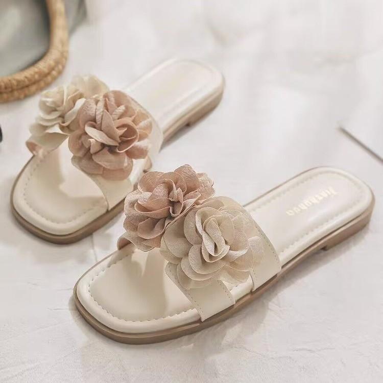 Fashion Rubber Flip Flops Shoes Woman 2025Female Slippers Flower Luxury Slides Hawaiian New Soft Designer Summer Flat Beach Floral