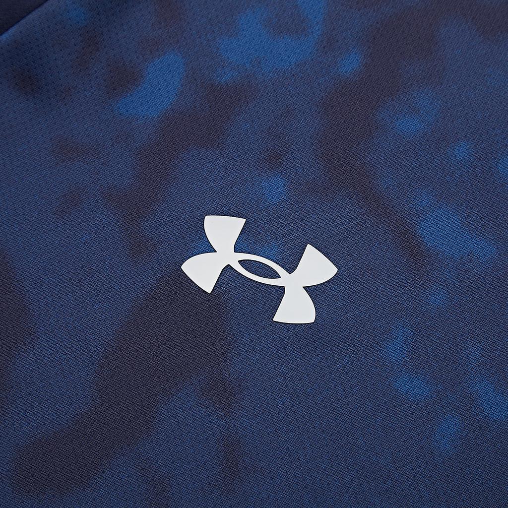 Under Armour Casual Sports Jersey Raglan Crew Neck Breathable Short Sleeve T-Shirt Unisex Tops Navy-Blue 25500513-409