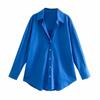 Fashion Casual Long Sleeve Office Shirt Women 2023 Multicolor Loose Simple Blouses Buttons Spring Autumn Lapel Ladies Tops 30443
