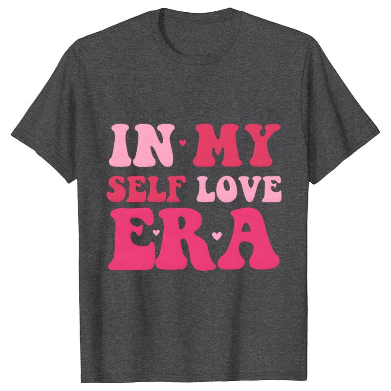 Funny Valentine Printed Couple's Versatile Casual Top Fashion High Street T-Shirts Women’s