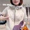 2026 Women's Trendy Color-Block Hooded Fleece Jacket – Slim, Warm, Windproof, Thick
