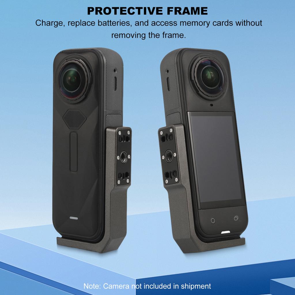1/2/3Pcs For Insta360 X5 Action Camera Bracket Anti-Fall L-Shaped Magnetic Adapter Aluminum Alloy Mount Camera Protective Rack