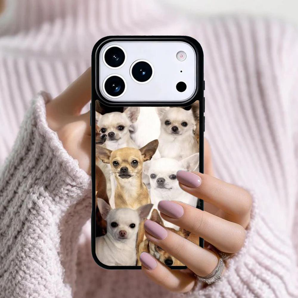 Chihuahua Dog Cute Animal Phone Case For Apple iPhone 17 Air 16E 15 14 Plus 13 12 11 Pro Max Mini Funda Cover