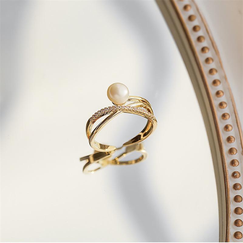 Lindon Classic Copper Alloy Zircon Ring Ladies Jewelry Wedding Promise Party Gift