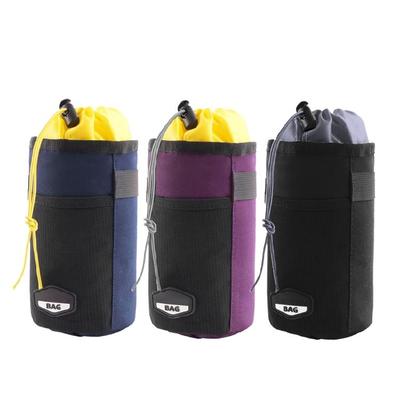 Bicycles Handlebars Hanging Pouches Water Bottles Cage Rack Insulated Bag Pouches for Outdoor Activity and Daily Use