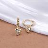 The Latest 925 Sterling copper Gold Heart Light Luxury Temperament Is Suitable For Daily Wear As A Gift For Women