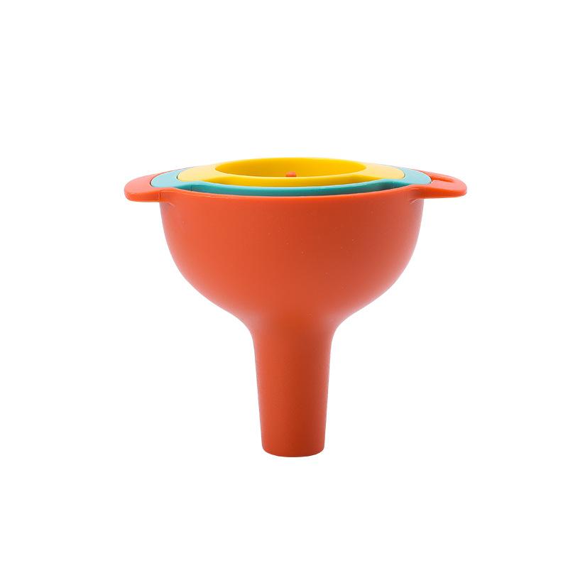Multifunctional Plastic Funnel 4-in-1 Set Household Oil Can Filter and Pack Liquid Kitchen Oil Pouring Tool