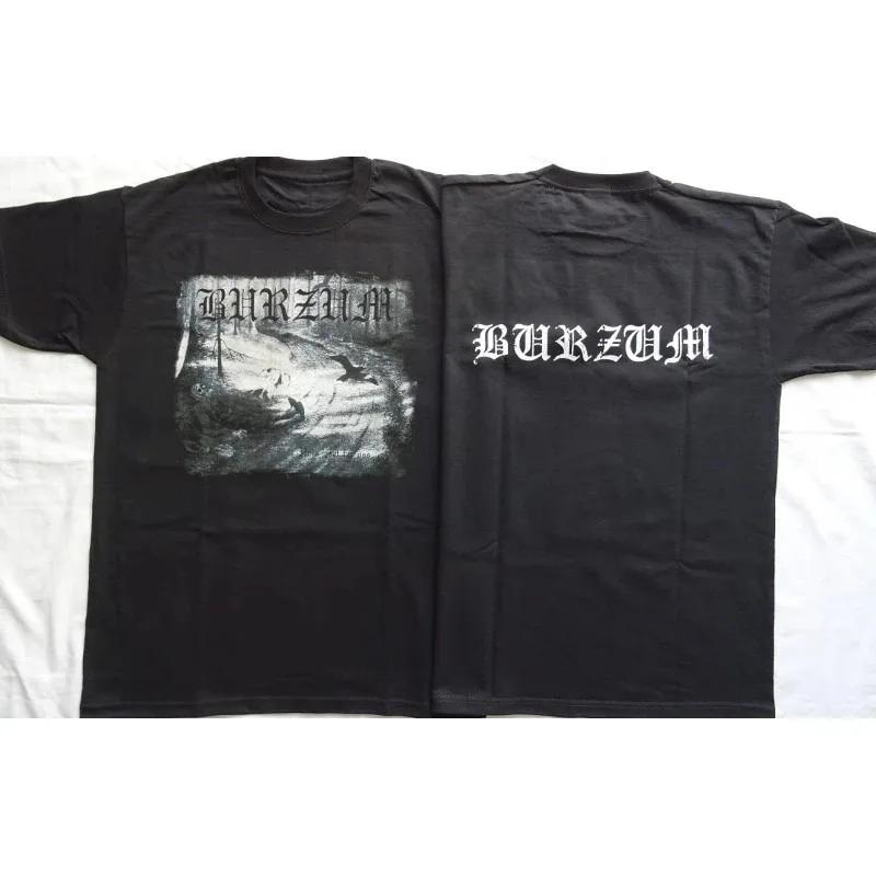 Burzum Band Graphic Print By Pure 100 Cotton Shirt By Metal Vintage Y2k Band Hip Hop Oversized Men Lady Tshirt in Hiphop Style