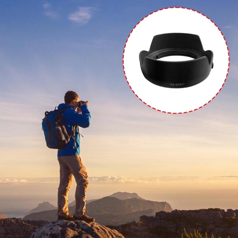 65BII Lens Hood for RF 50mm f/1.8 R5 RP R Camera Reversible Lens Shade Replacemeng Lens Hood Lens Accessories