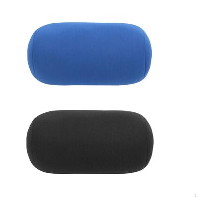 2 Pcs Microbead Back Cushion Throw Neck Office