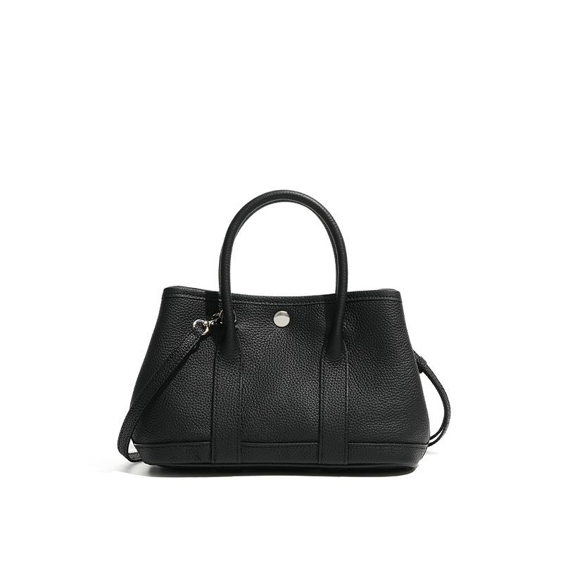 Bolsa Transversal Feminina de Couro Genuíno com um Nicho e Sensação de Alta Qualidade, Pequena Bolsa de Mão para Carregar, Bolsa de Jardim