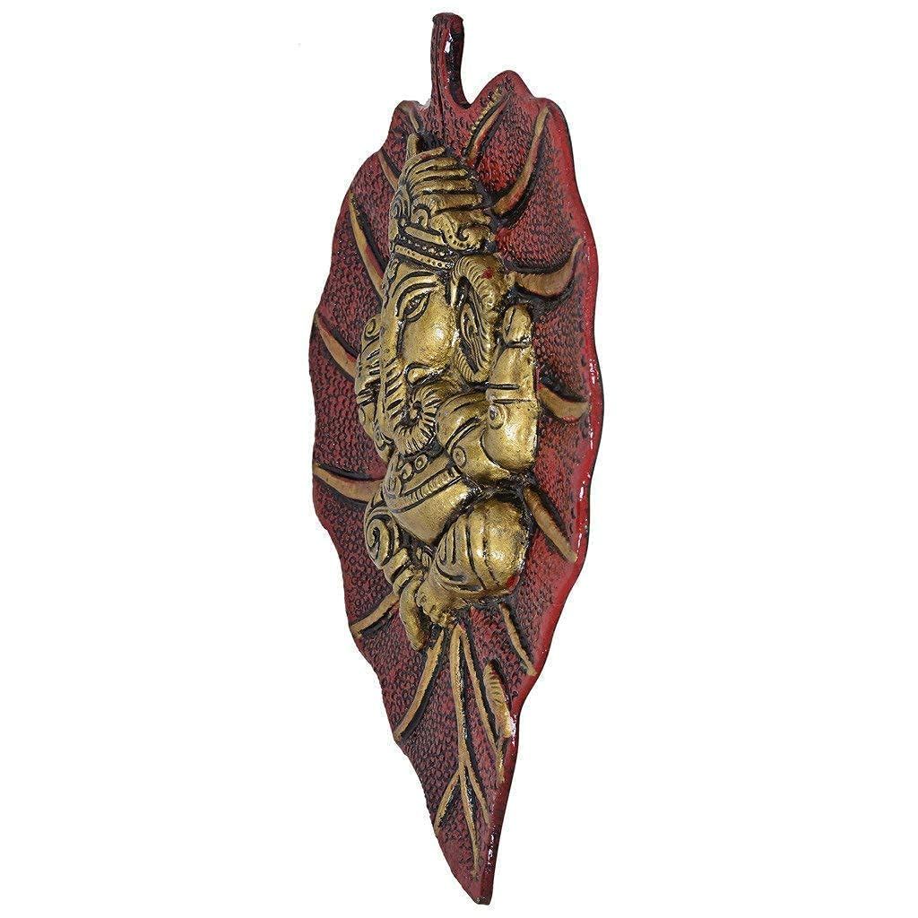 Patta Ganesha Wall Hanging Decorative Showpiece for Home Décor, Living Room, Pooja Room,Temple and House Warming Gift