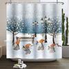 ZHL22Christmas Shower Curtain for Bathroom Waterproof Decoration with Hooks Weighted Lead Hem Heavy Duty Polyester Bath Curt2Ol%