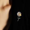 Bo Xin Yun Luxury Cubic Zirconia Daisy Brooch - Trendy, Versatile Lapel Pin for Women's Clothing