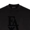 Emporio Armani FW22 Pattern Printed Crew Neck Short Sleeve T-Shirt Men Tops Black 6L1TG11-JSAZ1-0033