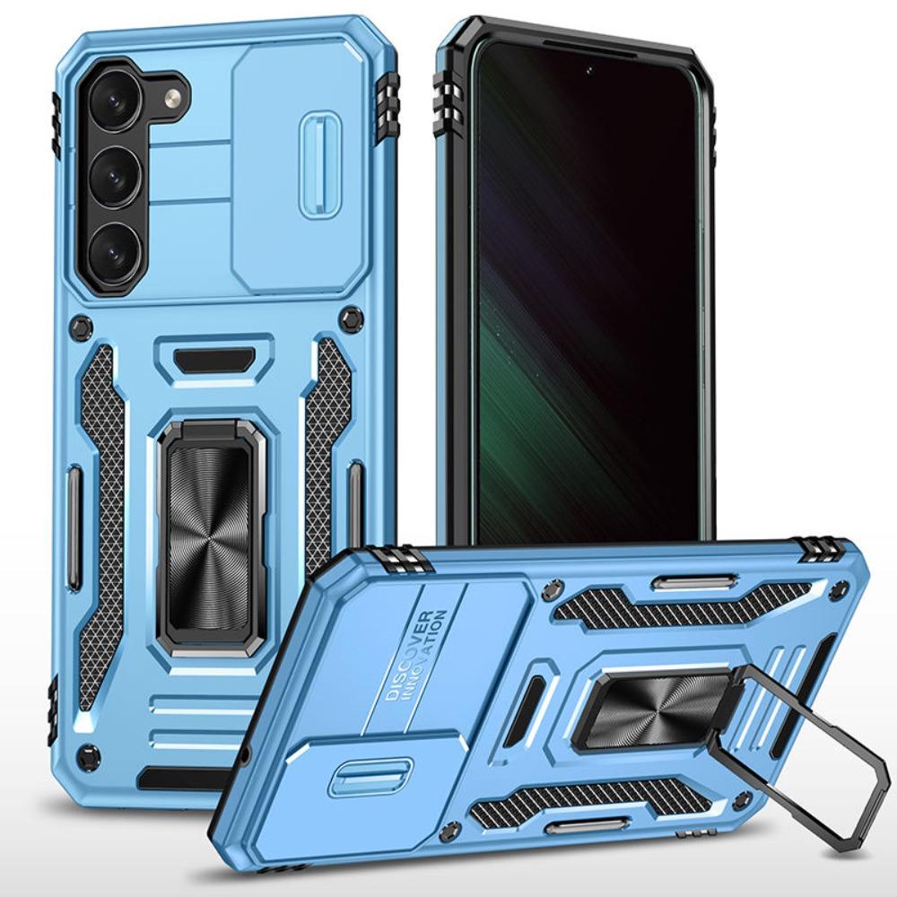For Samsung S26 Ultra S25 Edge S24 S23 FE S22 S21 Plus Heavy Duty Protection Case Hard 2 in 1 Slide Camera Kickstand Phone Cover