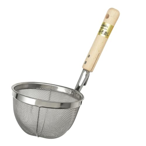 Takagi Large Wooden Handle Miso Strainer, Made in Japan