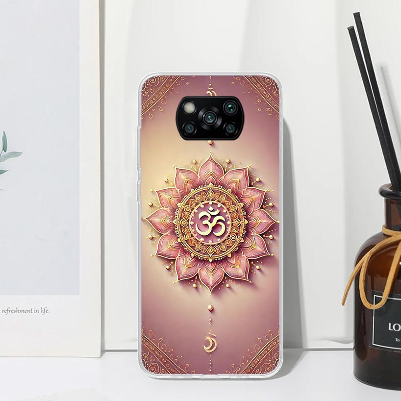 Mandala Chakra Insist Yoga Phone Case For Xiaomi Poco X7 X6 X5 M7 M8 Pro F7 Ultra Redmi 15C 15 13C 13 12C 12 10 10C 10A Art Fund