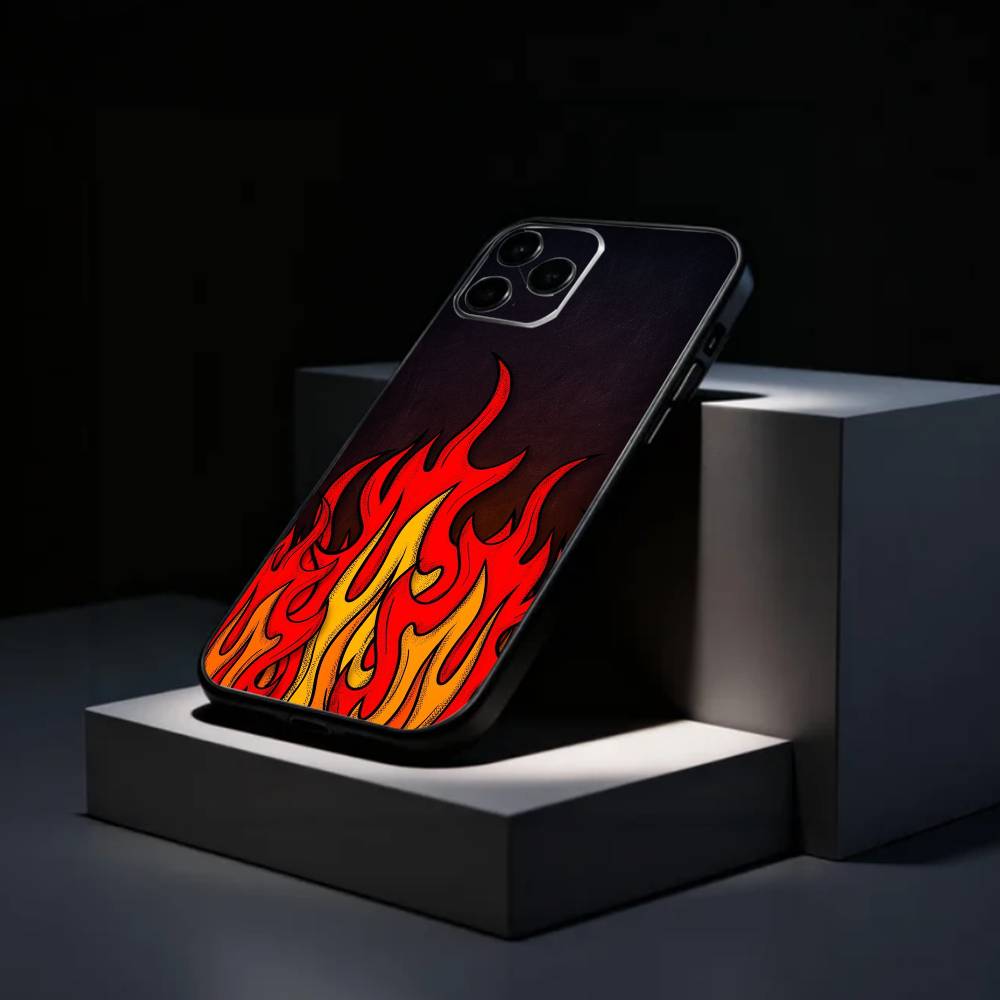 COOL F-Fashion F-Flames Phone Case Silicone Soft For IPhone 17 16 15 14 13 12 11 X XR Plus Pro Max Plus