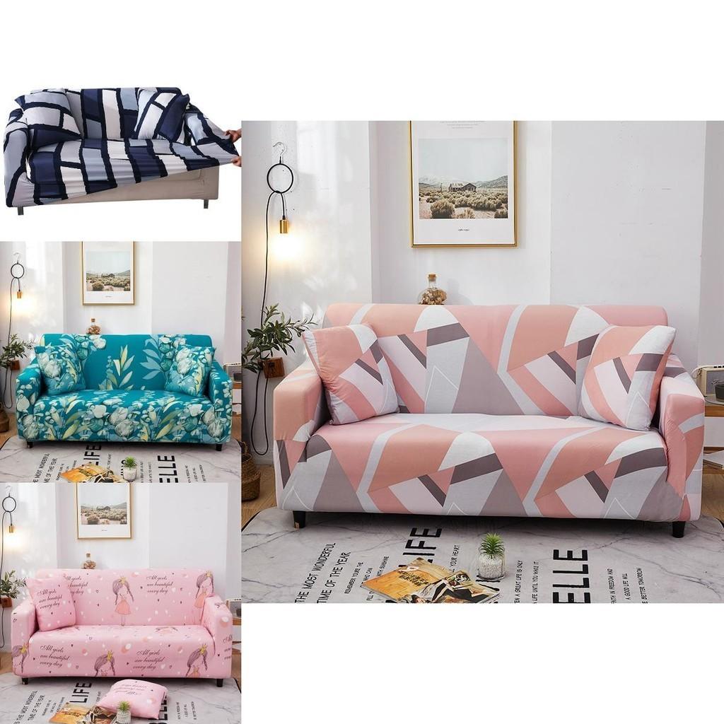 Luxurious Stretchable Slipcover With Geometric Design For 1-4 Seater Sofas Perfect Fit