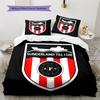 Sunderland AFC Pattern Bedding Home Decoration Birthday Gift (1 * duvet cover + 2 * pillowcase, without core)