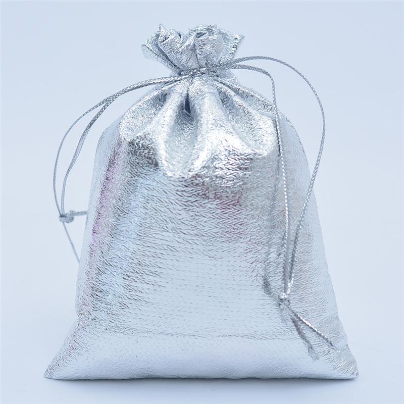 

10 Sizes Gold Silver Color Organza Bag Jewelry Packaging Bag Wedding Party Favour Candy Bags Favor Pouches Drawstring Gift Bags 5x7cm&10 pcs