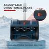 Battery Powered Eletric Snow Shovel, Cordless Snow Blower With Directional Plate & Adjustable Front Handle