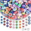 Colorful Bohemian Polymer Clay Beads - DIY Jewelry Accessories Pack