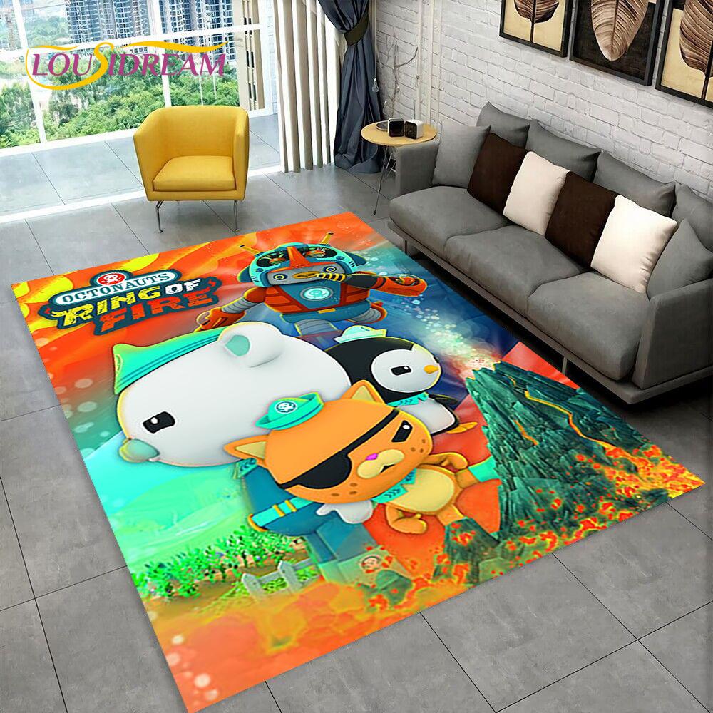 The Octonauts Barnacles Cute Cartoon Rug Carpet for Living Room Bedroom Home Decor,Floor Mat Non-slip for Sofa Doormat Gift Kids