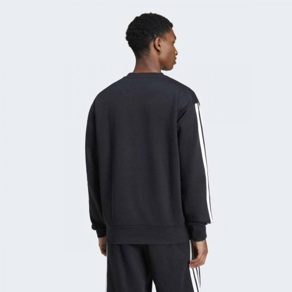 Adidas Essential 3 Stripes Fleece Sweatshirt Unisex Classic
