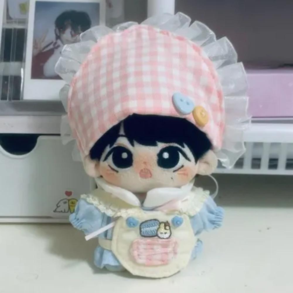 Apron 10cm Cotton Doll Clothes Headscarf Doll Dress Up Set Doll Clothes Outfit  10cm Cotton Doll