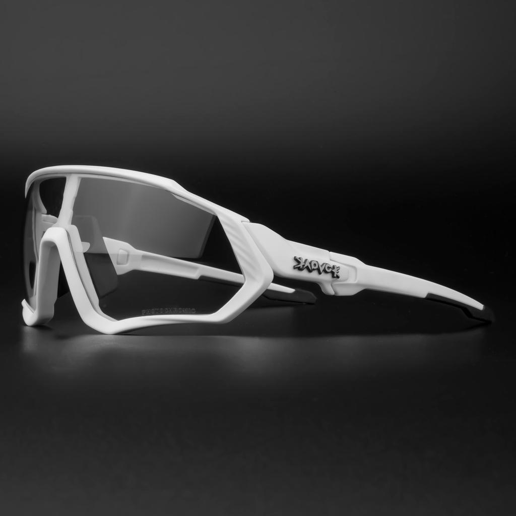 Color-changing cycling glasses with myopia running sports bicycle driving windproof eye protection