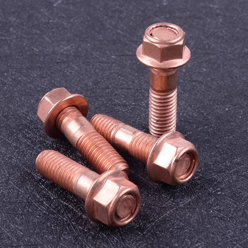 Alloy Steel M10 X 1.5 Threaded Turbo Stud Screw Flange Nuts Kit Fit for T3 T4 T5 T6 Turbocharger Accessories