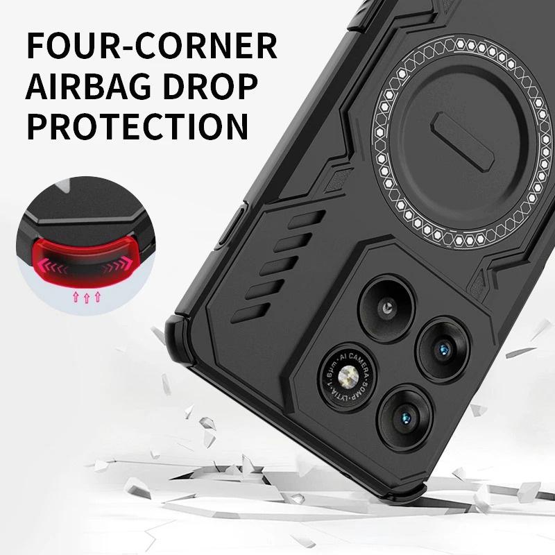 For Moto Edge 70 70 Fusion Plus 70Air Pro case Magnetic Case Heat Dissipation Shockproof TPU PC Hybrid For Moto Signature Phone casing