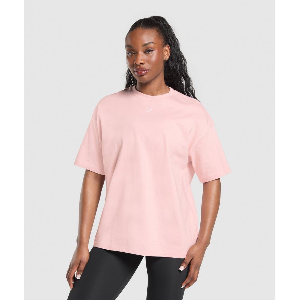 Gymshark Wordmark Graphic T shirT lifT Pink B3c2l Kcpr
