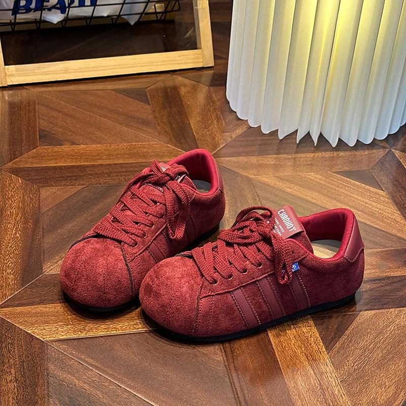 22 Новые Повседневные Кеды на Мягкой Подошве Плоские Туфли Большого Размера 35 красный