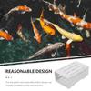 3 Pcs White Aquarium Plant Holder with Holes Professional Practical Pot For Plants Aquarium Fish Tank Plant Stand for Aquatic