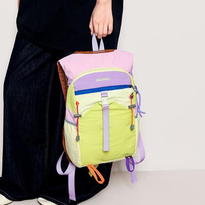 Schultasche Nischendesign Reisetasche Damen Dopamin Kontrastfarbe Leichter Rucksack Outdoor Wanderrucksack Sporttasche